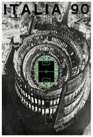  Alberto Burri  (Città di Castello, 1915 - Nizza, 1995) : Italia 90.  - Auction Modern and Contemporary Art [II Part ] - Libreria Antiquaria Gonnelli - Casa d'Aste - Gonnelli Casa d'Aste