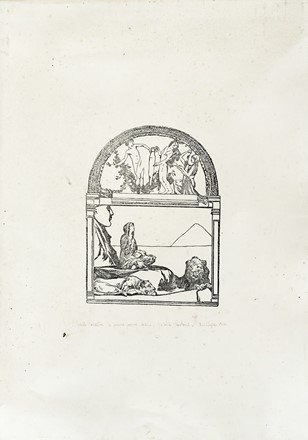  Giulio Aristide Sartorio  (Roma, 1860 - 1932) : Lotto composto di 13 prove di stampa per illustrare Christus di Fausto Salvadori.  - Auction Modern and Contemporary Art [II Part ] - Libreria Antiquaria Gonnelli - Casa d'Aste - Gonnelli Casa d'Aste