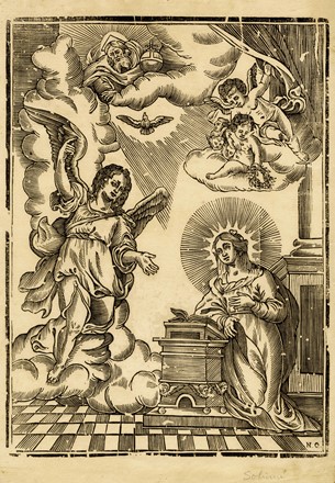 Mater dolorosa (Madonna dei sette dolori) e altre tre stampe devozionali popolari.  - Asta Arte Antica [Parte I] - Libreria Antiquaria Gonnelli - Casa d'Aste - Gonnelli Casa d'Aste