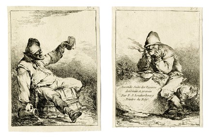  Philip Jakob II de Loutherbourg  (Strasburgo, 1740 - Chiswick, Londra, 1812) : Seconde Suite des Figures.  - Asta Arte Antica [Parte I] - Libreria Antiquaria Gonnelli - Casa d'Aste - Gonnelli Casa d'Aste