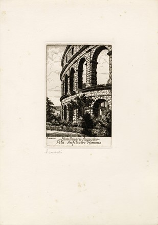  Laurenzio Laurenzi  (Assisi, 1878 - Roma, 1946) : Monumenti dell'antico Impero Romano. Serie di 45 acqueforti disegnate e incise da Laurenzio Laurenzi.  - Asta Arte Moderna e Contemporanea [Parte II] - Libreria Antiquaria Gonnelli - Casa d'Aste - Gonnelli Casa d'Aste