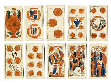 Mazzo completo di quaranta carte da gioco  - Asta Arte Antica [Parte I] - Libreria Antiquaria Gonnelli - Casa d'Aste - Gonnelli Casa d'Aste