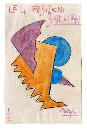  Antonio Marasco  (Nicastro, 1896 - Firenze, 1975) : Le 4 posizioni satellitari.  - Asta Arte Moderna e Contemporanea [Parte II] - Libreria Antiquaria Gonnelli - Casa d'Aste - Gonnelli Casa d'Aste
