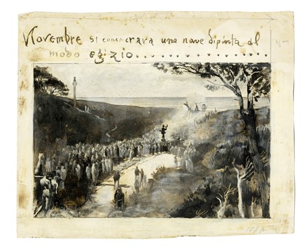  Giulio Aristide Sartorio  (Roma, 1860 - 1932) : Raccolta di disegni originali per Le feste romane di Ruggero Bonghi illustrate da Giulio Aristide Sartorio e Ugo Fleres. Milano, Hoepli, 1891.  - Asta Arte Moderna e Contemporanea [Parte II] - Libreria Antiquaria Gonnelli - Casa d'Aste - Gonnelli Casa d'Aste