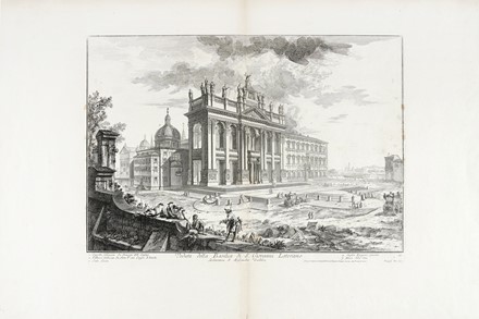  Giovanni Battista Piranesi  (Mogliano Veneto, 1720 - Roma, 1778) : Veduta della Basilica di S. Giovanni Laterano.  - Asta Arte Antica [Parte I] - Libreria Antiquaria Gonnelli - Casa d'Aste - Gonnelli Casa d'Aste