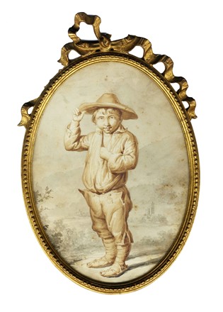  Giacomo Francesco Cipper (detto il Todeschini)  (Feldkirch, Austria, 1664 - Milano, 1736) [attribuito a] : Coppia di giovani pitocchi.  - Asta Arte Antica [Parte I] - Libreria Antiquaria Gonnelli - Casa d'Aste - Gonnelli Casa d'Aste