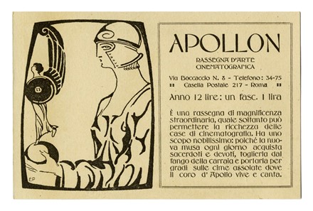  Enrico Prampolini  (Modena, 1894 - Roma, 1956) : Lotto composto di 2 cartoline postali.  - Asta Arte Moderna e Contemporanea [Parte II] - Libreria Antiquaria Gonnelli - Casa d'Aste - Gonnelli Casa d'Aste