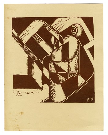  Enrico Prampolini  (Modena, 1894 - Roma, 1956) : Figura futurista.  - Asta Arte Moderna e Contemporanea [Parte II] - Libreria Antiquaria Gonnelli - Casa d'Aste - Gonnelli Casa d'Aste