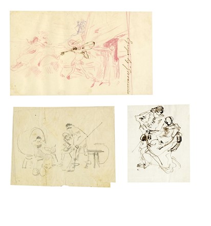  Francesco Vinea  (Forlì, 1845 - Firenze, 1902) : Lotto composto di 25 disegni.  - Asta Arte Moderna e Contemporanea [Parte II] - Libreria Antiquaria Gonnelli - Casa d'Aste - Gonnelli Casa d'Aste