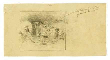  Francesco Vinea  (Forlì, 1845 - Firenze, 1902) : Lotto composto di 26 disegni.  - Asta Arte Moderna e Contemporanea [Parte II] - Libreria Antiquaria Gonnelli - Casa d'Aste - Gonnelli Casa d'Aste