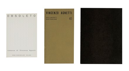  Agnetti Vincenzo : Obsoleto.  Enrico Castellani  (Castelmassa, 1930 - Celleno, 2017)  - Asta Libri, autografi e manoscritti - Libreria Antiquaria Gonnelli - Casa d'Aste - Gonnelli Casa d'Aste