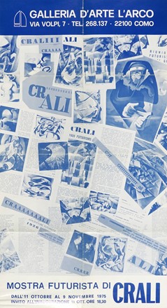  Crali Tullio : Lotto di 11 cataloghi e 1 manifesto di Tullio Crali.  - Asta Libri, autografi e manoscritti - Libreria Antiquaria Gonnelli - Casa d'Aste - Gonnelli Casa d'Aste