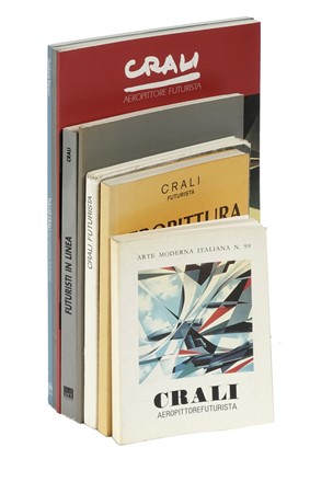  Crali Tullio : Lotto di 11 cataloghi e 1 manifesto di Tullio Crali.  - Asta Libri, autografi e manoscritti - Libreria Antiquaria Gonnelli - Casa d'Aste - Gonnelli Casa d'Aste