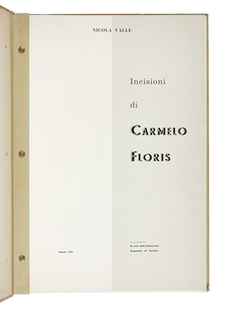  Valle Nicola : Incisioni di Carmelo Floris. Libro d'Artista, Collezionismo e Bibliografia  Luigi Guerricchio  (Matera, 1932 - 1996), Remo Brindisi  (Roma, 1918 - Lido di Spina, 1996), Nino Ricci, Carmelo Floris  - Auction Books, autographs and manuscripts - Libreria Antiquaria Gonnelli - Casa d'Aste - Gonnelli Casa d'Aste