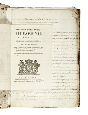 Documenti relativi alle contestazioni insorte fra la Santa Sede ed il Governo Francese. Storia, Storia, Diritto e Politica  - Auction Books, autographs and manuscripts - Libreria Antiquaria Gonnelli - Casa d'Aste - Gonnelli Casa d'Aste