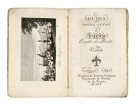 Guida della citt� di Firenze ornata di pianta e vedute.  Giovanni Anguillesi, Federico Fantozzi  - Asta Libri, autografi e manoscritti - Libreria Antiquaria Gonnelli - Casa d'Aste - Gonnelli Casa d'Aste