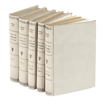  Amari Michele : Storia dei Musulmani in Sicilia [...]. Volume primo (-terzo, parte terza). Storia, Storia locale, Geografia e viaggi, Religione, Storia, Diritto e Politica, Storia, Diritto e Politica  - Auction Books, autographs and manuscripts - Libreria Antiquaria Gonnelli - Casa d'Aste - Gonnelli Casa d'Aste