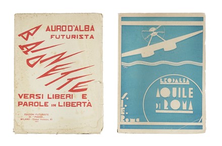  D'Alba Auro : Baionette: versi liberi e parole in libertà.  Filippo Tommaso Marinetti  (1876 - 1994)  - Asta Libri, autografi e manoscritti - Libreria Antiquaria Gonnelli - Casa d'Aste - Gonnelli Casa d'Aste