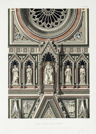  Del Moro Luigi : La facciata di S. Maria del Fiore. Illustrazione storico e artistica. Architettura, Figurato  - Auction Books, autographs and manuscripts - Libreria Antiquaria Gonnelli - Casa d'Aste - Gonnelli Casa d'Aste