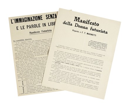  Marinetti Filippo Tommaso : L?immaginazione senza fili e le parole in libertà.  Valentine (de) Saint-Point  - Asta Libri, autografi e manoscritti - Libreria Antiquaria Gonnelli - Casa d'Aste - Gonnelli Casa d'Aste