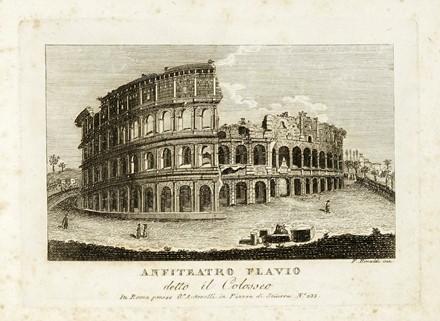  Rinaldi Francesco : Raccolta di vedutine antiche e moderne della città di Roma e sue vicinanze... Veduta  - Auction Books, autographs and manuscripts - Libreria Antiquaria Gonnelli - Casa d'Aste - Gonnelli Casa d'Aste