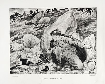  Autori vari : Lotto composto di 96 incisioni e 3 disegni.  Sergio Vatteroni  (Carrara, 1890 - 1993), Louis Legrand  (Digione, 1863 - Livry-Gargan, Seine-et-Oise, 1951), Baccio Maria Bacci  (Firenze, 1888 - Fiesole, 1974), Pio Joris  (Roma, 1843 - 1921), Luigi Bonazza  (Arco, 1877 - Trento, 1965), Ubaldo Magnavacca  (Modena, 1885 - Lerici, 1957), Alphonse Legros  (Digione, 1837 - Watford, 1911), Giuseppe De Nittis  (Barletta, 1846 - Saint Germain en Laye, 1884), Francesco Chiappelli  (Pistoia, 1890 - Firenze, 1947)  - Auction Ancient, Oriental, Modern and Contemporary Art  [II part] - Libreria Antiquaria Gonnelli - Casa d'Aste - Gonnelli Casa d'Aste