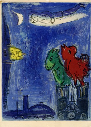  Marc Chagall  (Vitebsk, 1887 - St. Paul de  Vence, 1985) : Lotto composto di 9 incisioni.  Joan Mir  (Montroig, 1893 - Palma di Majorca, 1983)  - Auction Ancient, Oriental, Modern and Contemporary Art  [II part] - Libreria Antiquaria Gonnelli - Casa d'Aste - Gonnelli Casa d'Aste