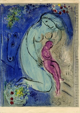  Marc Chagall  (Vitebsk, 1887 - St. Paul de  Vence, 1985) : Lotto composto di 9 incisioni.  Joan Mir  (Montroig, 1893 - Palma di Majorca, 1983)  - Auction Ancient, Oriental, Modern and Contemporary Art  [II part] - Libreria Antiquaria Gonnelli - Casa d'Aste - Gonnelli Casa d'Aste