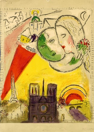  Marc Chagall  (Vitebsk, 1887 - St. Paul de  Vence, 1985) : Lotto composto di 9 incisioni.  Joan Mir  (Montroig, 1893 - Palma di Majorca, 1983)  - Auction Ancient, Oriental, Modern and Contemporary Art  [II part] - Libreria Antiquaria Gonnelli - Casa d'Aste - Gonnelli Casa d'Aste