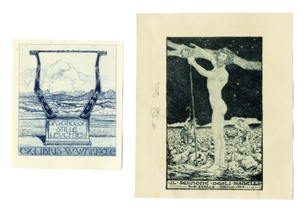  Guido Balsamo Stella  (Torino, 1882 - Asolo, 1941) : Lotto composto di 5 ex libris.  - Asta Arte Antica, Moderna e Contemporanea [parte II] - Libreria Antiquaria Gonnelli - Casa d'Aste - Gonnelli Casa d'Aste