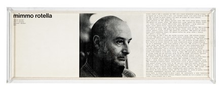  Mimmo Rotella  (Catanzaro, 1918 - Milano, 2006) : Natural Wonder.  - Asta Arte Antica, Moderna e Contemporanea [parte II] - Libreria Antiquaria Gonnelli - Casa d'Aste - Gonnelli Casa d'Aste