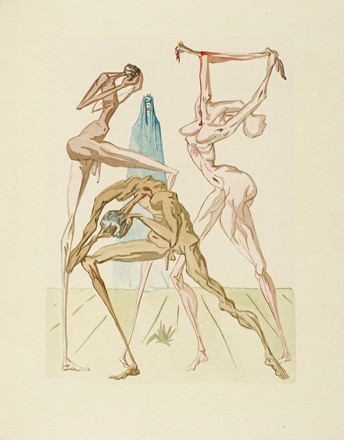  Alighieri Dante : La Divina Commedia. Illustrazioni di Dalì.  Salvador Dalì  (Figueres, 1904 - 1989)  - Asta Libri, autografi e manoscritti - Libreria Antiquaria Gonnelli - Casa d'Aste - Gonnelli Casa d'Aste