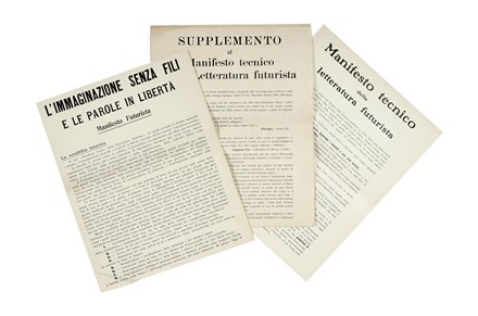  Marinetti Filippo Tommaso : L?immaginazione senza fili e le parole in libertà.  - Asta Libri, autografi e manoscritti - Libreria Antiquaria Gonnelli - Casa d'Aste - Gonnelli Casa d'Aste