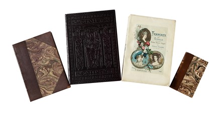 Lotto di 4 belle opere di letteratura francese.  Joris-Karl Huysmans, Stéphane Mallarmé, Octave Uzanne, Paul Verlaine  (1844 - 1896), Albert Lynch, Eugéne Gaujean  - Asta Libri, autografi e manoscritti - Libreria Antiquaria Gonnelli - Casa d'Aste - Gonnelli Casa d'Aste