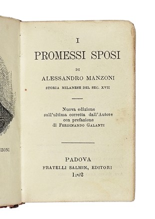  Manzoni Alessandro : I Promessi Sposi.  - Auction Books, autographs and manuscripts - Libreria Antiquaria Gonnelli - Casa d'Aste - Gonnelli Casa d'Aste