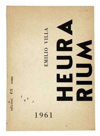  Villa Emilio : Heurarium. Libro d'Artista, Collezionismo e Bibliografia  - Auction Books, autographs and manuscripts - Libreria Antiquaria Gonnelli - Casa d'Aste - Gonnelli Casa d'Aste