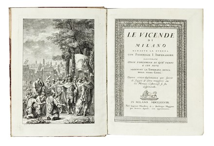  Fumagalli Angelo : Le vicende di Milano durante la guerra con Federigo I imperadore illustrate colle pergamene di qu&egrave; tempi e con note aggiuntavi la topografia antica della stessa citt�...  - Asta Libri, autografi e manoscritti - Libreria Antiquaria Gonnelli - Casa d'Aste - Gonnelli Casa d'Aste
