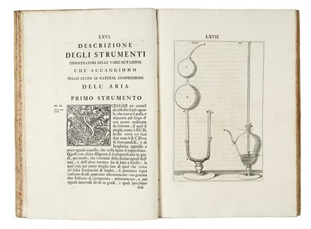  Magalotti Lorenzo : Saggi di naturali esperienze fatte nell'Accademia del Cimento...  Arnold (van) Westerhout  (Anversa, 1651 - Roma, 1725), Valerio Spada  (Colle Val d'Elsa, 1613 - Firenze, 1688), Stefano Della Bella  (Firenze, 1610 - 1664), Giovanni Francesco Modiana  - Asta Libri, autografi e manoscritti - Libreria Antiquaria Gonnelli - Casa d'Aste - Gonnelli Casa d'Aste