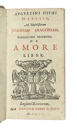  Nifo Agostino : De amore liber. Filosofia  - Auction Books, autographs and manuscripts - Libreria Antiquaria Gonnelli - Casa d'Aste - Gonnelli Casa d'Aste