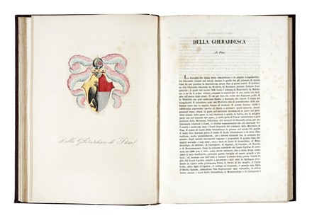  Passerini Luigi : Sommario storico delle famiglie celebri toscane... Araldica, Storia, Diritto e Politica  Francesco Galvani  - Auction Books, autographs and manuscripts - Libreria Antiquaria Gonnelli - Casa d'Aste - Gonnelli Casa d'Aste