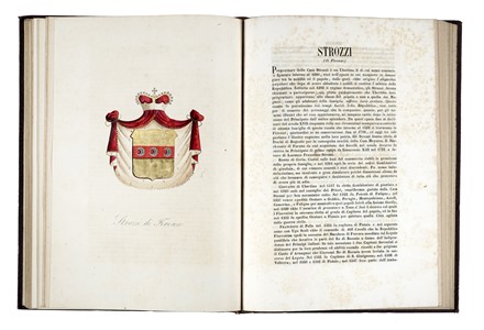  Passerini Luigi : Sommario storico delle famiglie celebri toscane... Araldica, Storia, Diritto e Politica  Francesco Galvani  - Auction Books, autographs and manuscripts - Libreria Antiquaria Gonnelli - Casa d'Aste - Gonnelli Casa d'Aste