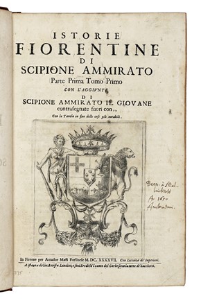 Ammirato Scipione : Delle famiglie nobili fiorentine... Storia locale, Letteratura italiana, Genealogia, Storia, Diritto e Politica, Letteratura, Storia, Diritto e Politica  - Auction Books, autographs and manuscripts - Libreria Antiquaria Gonnelli - Casa d'Aste - Gonnelli Casa d'Aste