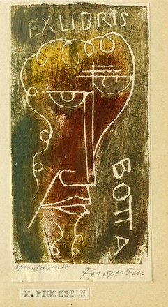  Michel Fingesten  (Buczkowitz, 1883 - Cerisano, 1943) : Lotto composto di 2 ex libris.  - Asta Arte Antica, Moderna e Contemporanea [parte II] - Libreria Antiquaria Gonnelli - Casa d'Aste - Gonnelli Casa d'Aste