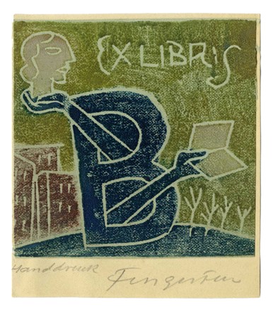  Michel Fingesten  (Buczkowitz, 1883 - Cerisano, 1943) : Lotto composto di 2 ex libris.  - Asta Arte Antica, Moderna e Contemporanea [parte II] - Libreria Antiquaria Gonnelli - Casa d'Aste - Gonnelli Casa d'Aste