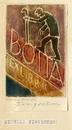  Michel Fingesten  (Buczkowitz, 1883 - Cerisano, 1943) : Lotto composto di 2 ex libris.  - Asta Arte Antica, Moderna e Contemporanea [parte II] - Libreria Antiquaria Gonnelli - Casa d'Aste - Gonnelli Casa d'Aste