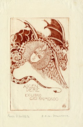  Raoul Dal Molin Ferenzona  (Firenze, 1879 - Milano, 1946) : Lotto composto di 3 incisioni.  - Auction Arte Antica, Moderna e Contemporanea [parte II] - Libreria Antiquaria Gonnelli - Casa d'Aste - Gonnelli Casa d'Aste