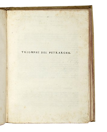  Petrarca Francesco : Le volgari opere [...] con la esposizione di Alessandro Vellutello da Lucca. Letteratura italiana, Poesia, Letteratura, Letteratura  - Auction Books, autographs and manuscripts - Libreria Antiquaria Gonnelli - Casa d'Aste - Gonnelli Casa d'Aste