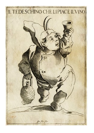  Giovanni Florimi  (Siena (?) incisore ed, ) : Il tedeschino che li piace il vino / Romagasso il bizarro.  - Asta Arte Antica, Moderna e Contemporanea [parte I] - Libreria Antiquaria Gonnelli - Casa d'Aste - Gonnelli Casa d'Aste