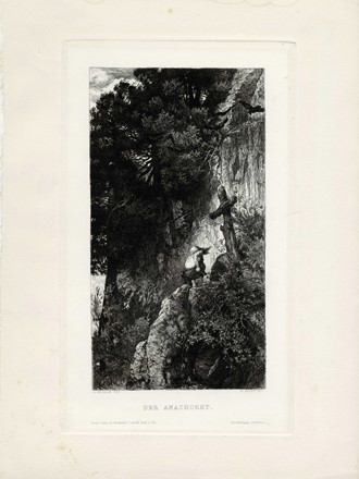  Arnold Böcklin  (Basilea, 1827 - Fiesole, 1901) [da] : Lotto composto di 2 incisioni.  - Asta Arte Antica, Moderna e Contemporanea [parte II] - Libreria Antiquaria Gonnelli - Casa d'Aste - Gonnelli Casa d'Aste