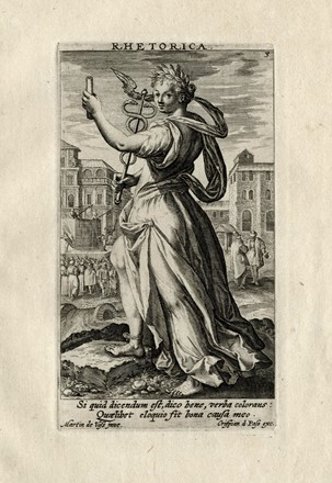 Crispijn Van de Passe de Oude  (Arnemuiden, 1564 - Utrecht, 1637) : Le sette arti liberali.  - Auction Arte Antica, Moderna e Contemporanea [parte I] - Libreria Antiquaria Gonnelli - Casa d'Aste - Gonnelli Casa d'Aste